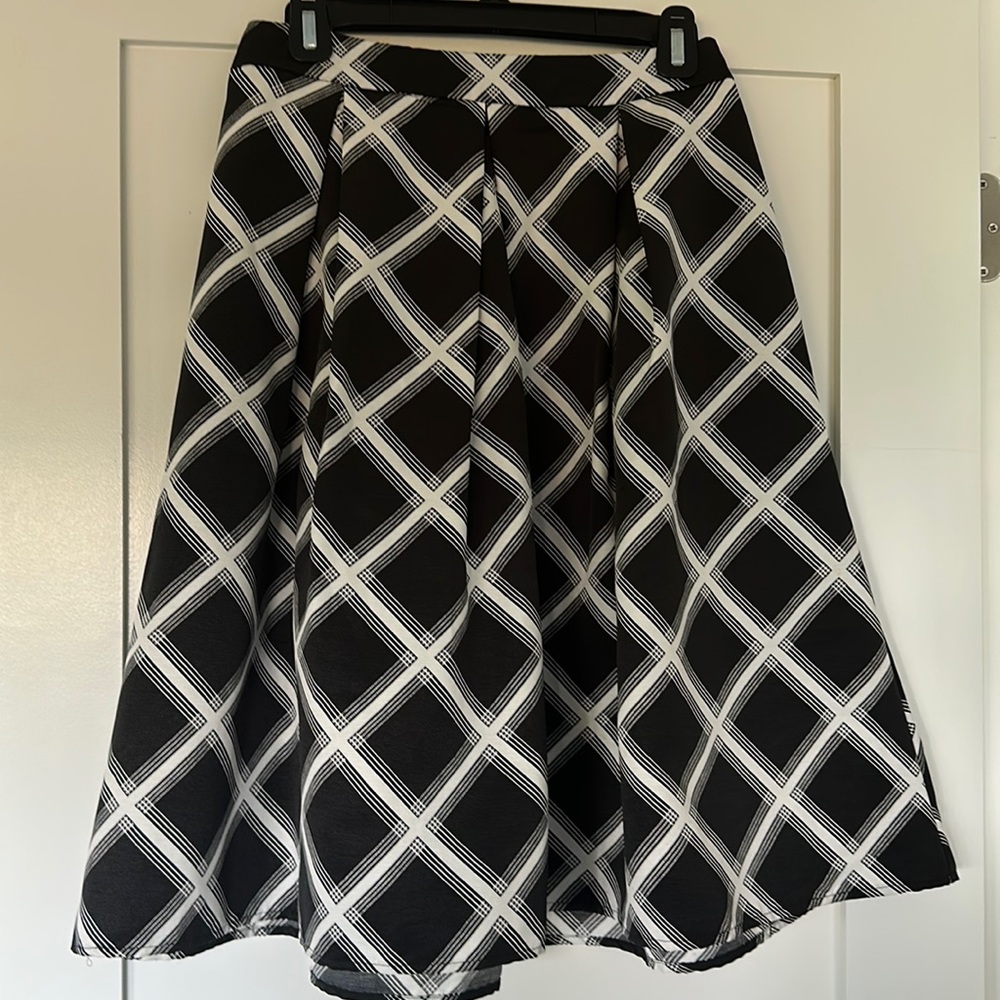 Express windowpane A line skirt